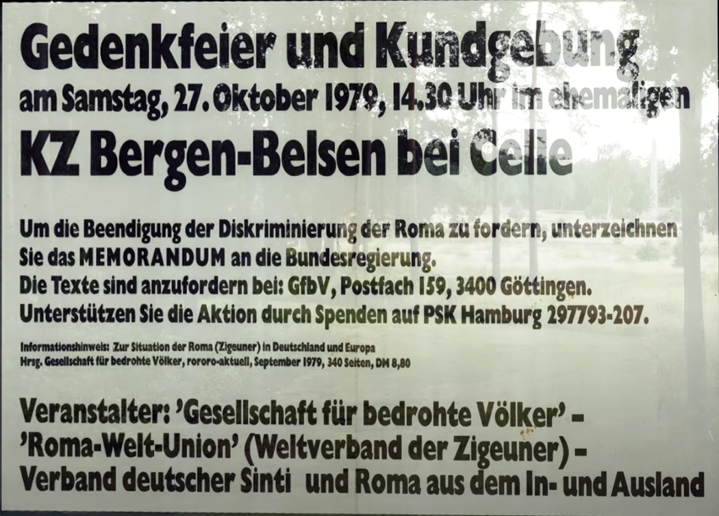 Akharin vaš e komemorativno ceremonija ko Memorijalo, 1979 berš.