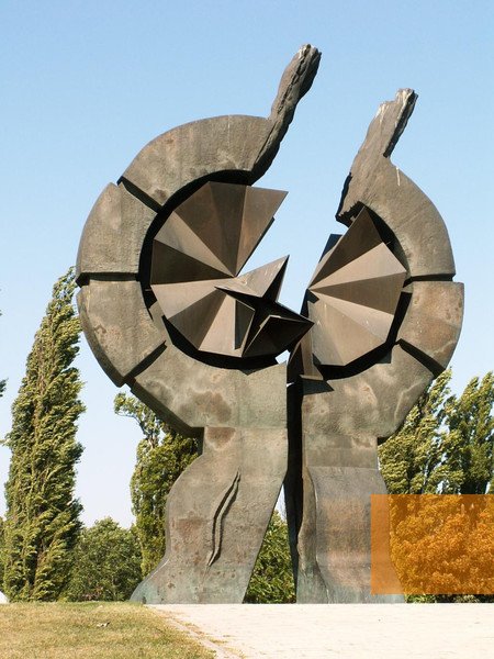 Beogrado, Monumento e žertvenge kotar o Sajmište Kampo (© 2008 Jaime Silva, Memorijalno Fondacija e Mudarde Biboldenge kotar i Europa)