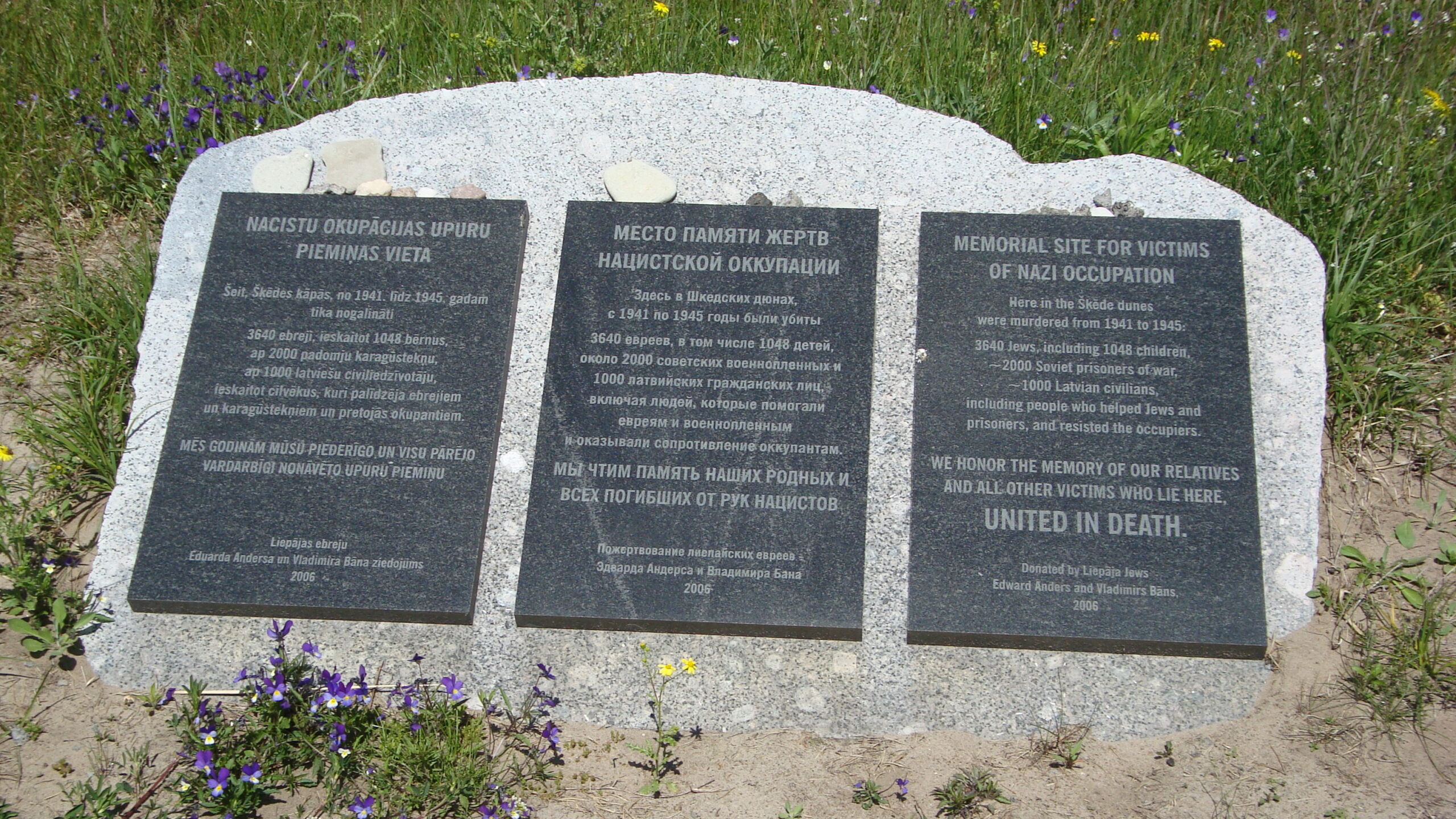 Memorijalo (© Centro vaš e Judaističko studije ko Latvijakero Univerziteto)